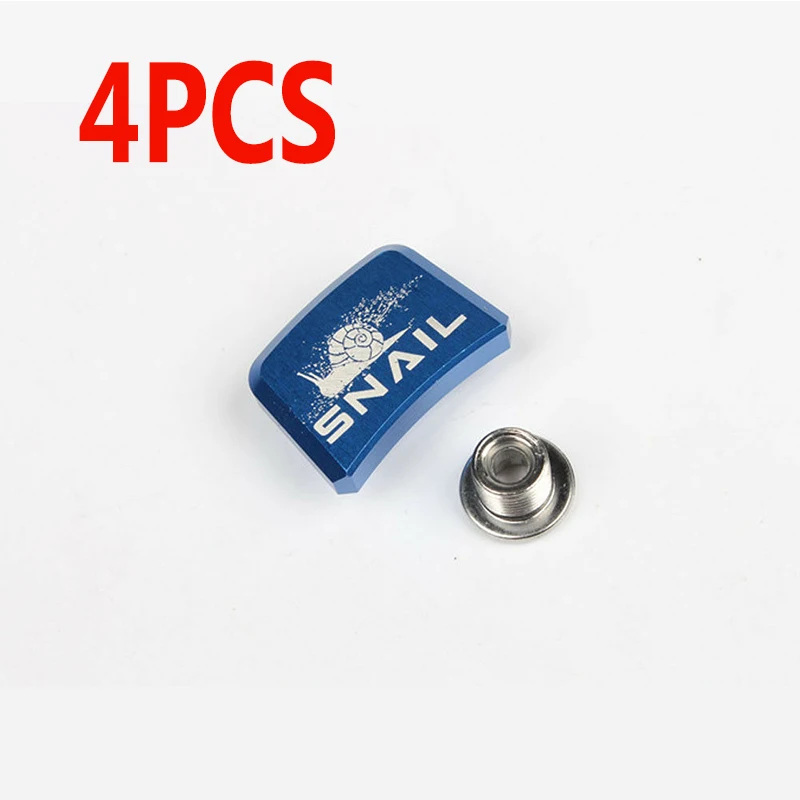 Blue-4pcs Винты для велосипедных звездочек SNAIL MTB, 7075, алюминиевый сплав, одиночные болты для шоссейных горных велосипедов, винты для дисков, для ШАТУНОВ - Цвет: Blue-4pcs