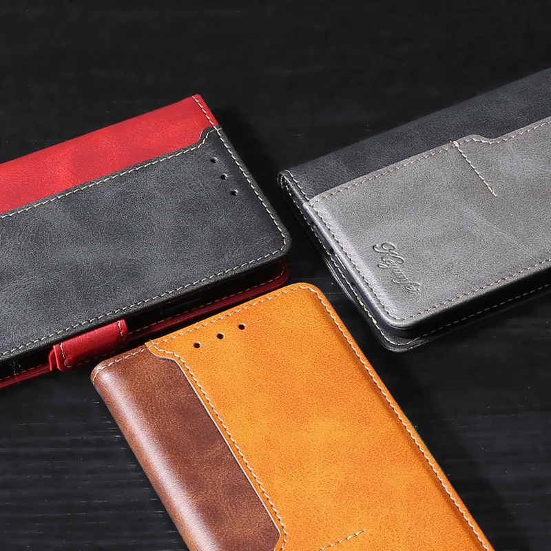 

Mixed Colors Business Leather Case For Doogee Y9 Plus Y8 X9 Mini X55 Shoot 1 N20 N10 BL5000 Magnetic Flip Wallet card slot Cover