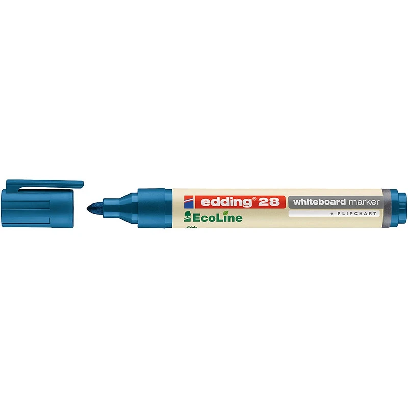 Маркер edding 28 EcoLine Cap-off для белых досок круглый наконечник 1.5-3 мм | Канцтовары офиса