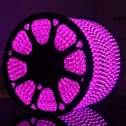 Pink 5050 220 вольт светодиодный светильник 5050 гибкий светодиодный светильник 220 В водонепроницаемый Ip67 ленточный светильник для гостиной и кухни - Испускаемый цвет: Pink