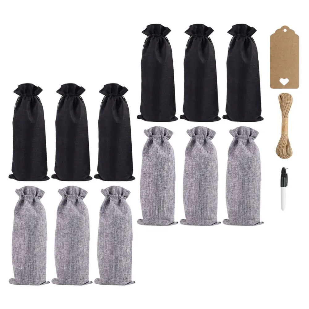 

1 Set Red Bottle Covers Restaurant Ornaments Useful Covers