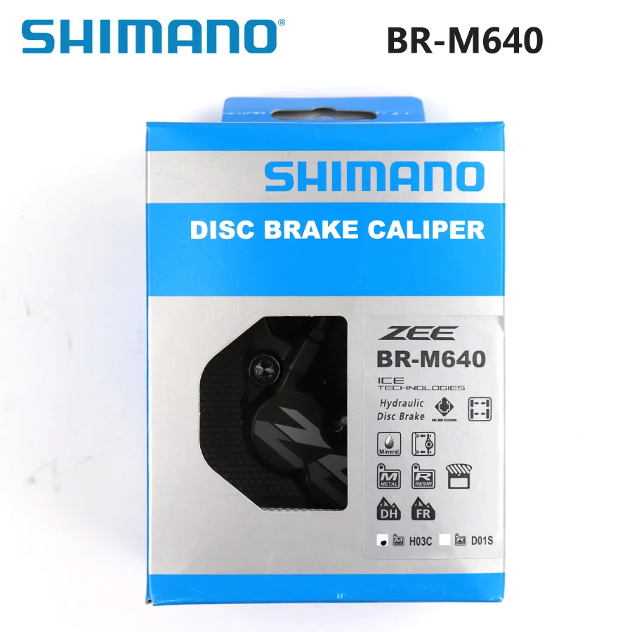 SHIMANO ZEE BR-M640 велосипед MTB Гидравлический дисковый тормозной суппорт Смола оригинальная коробка запчасти для велосипеда