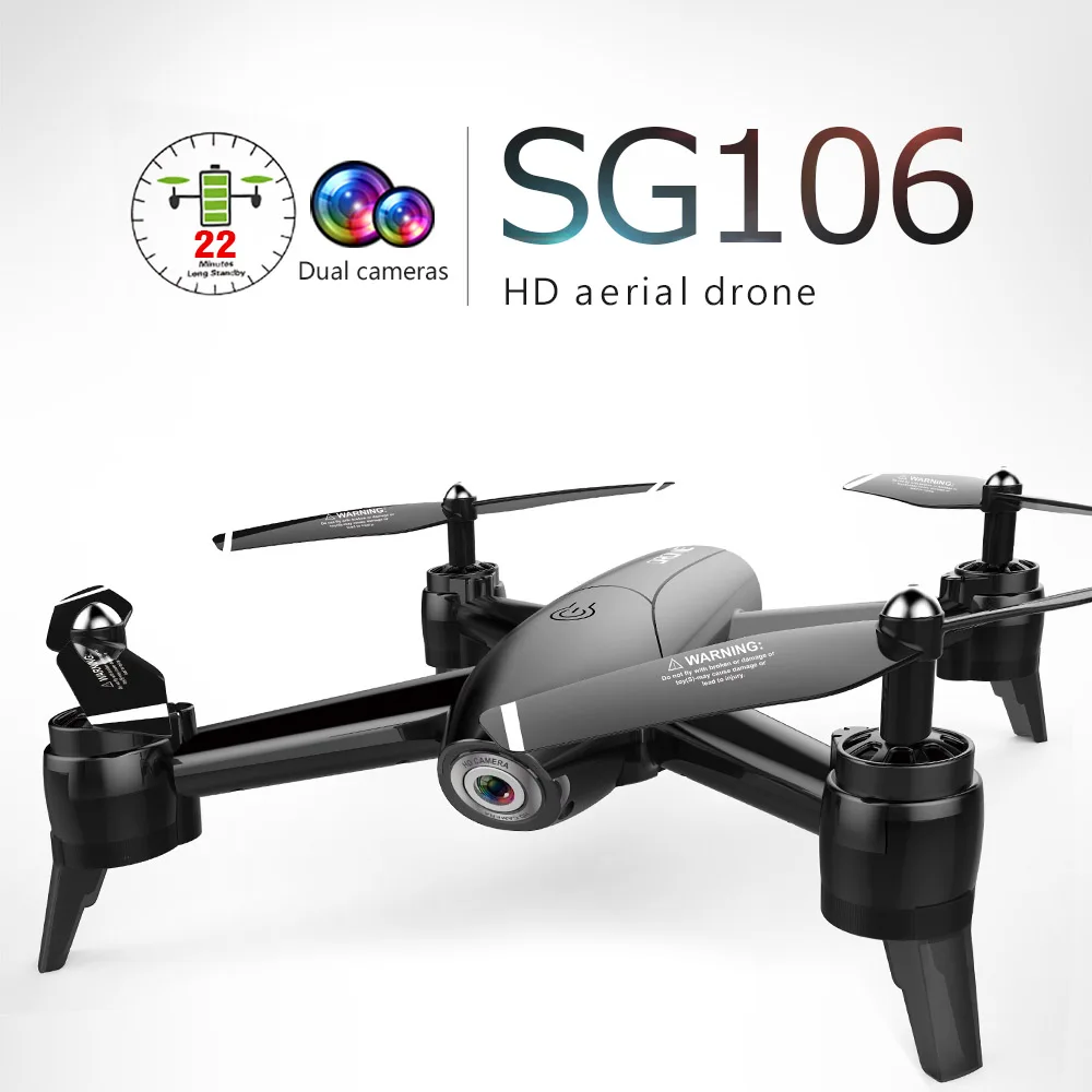 Радиоуправляемый квадрокоптер SG106 игрушки для мальчиков детский оптический