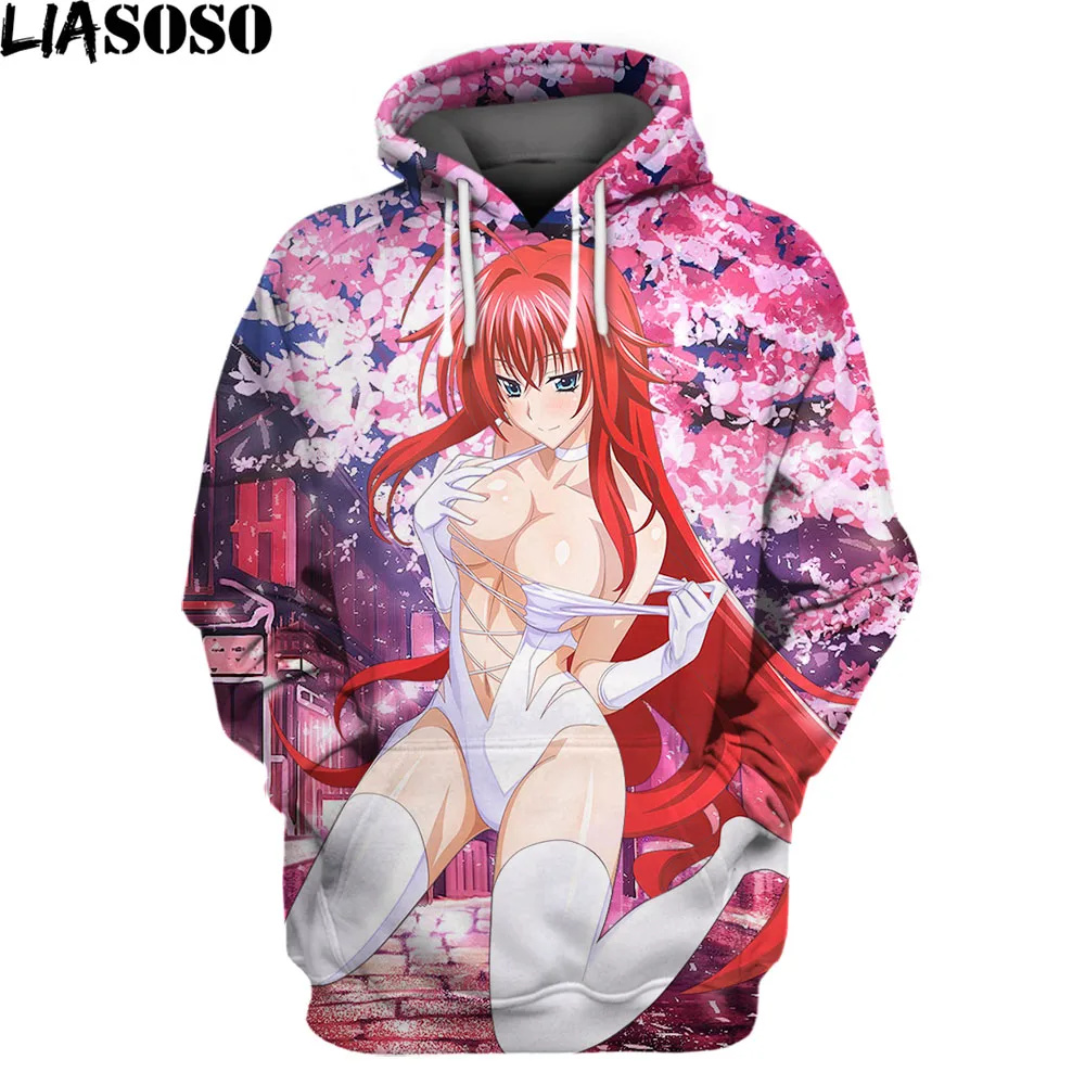 

Anime High School DXD 3D Printed Sweatshirts Men Women Sexy Temptation Girl Rias Hooded Hoodies Hentai Alternative Pullover