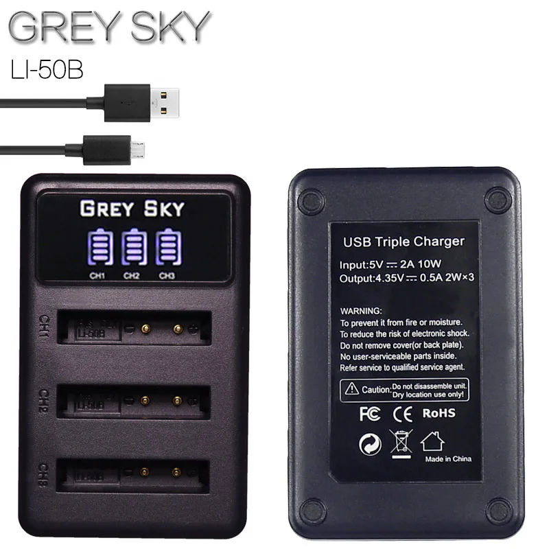 Li-50B LI50B li 50B D-LI92 Battery+3-Slots Charger for OLYMPUS SP 810 800UZ u6010 u6020 u9010 SZ14 SZ16 D755 u1010 SZ30 SZ20 | Электроника