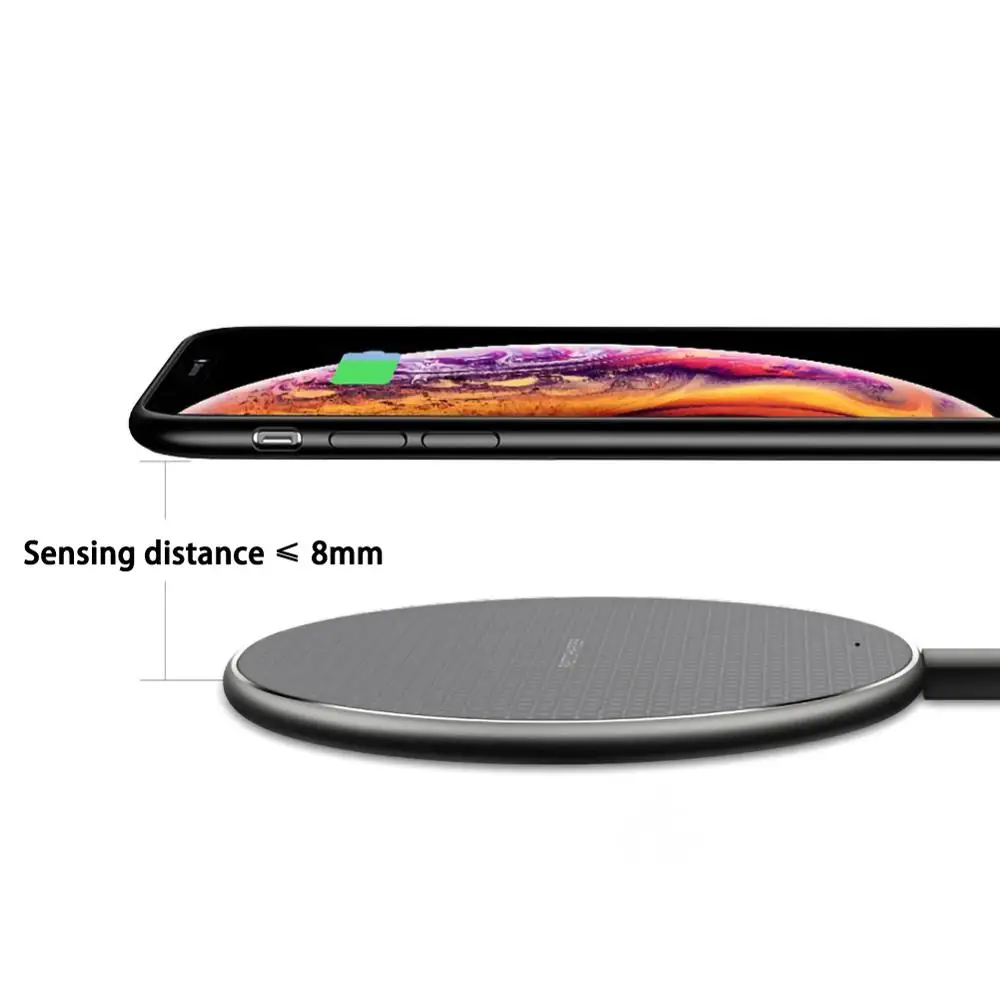 

10W Qi Wireless Charger Phone Mirror Wireless Charging Pad USB Wireless Fast Charging New Charger Wireless Pad for Samsung