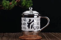 sterling silver mug with lid nostalgic old teapot cup mens and womens individual creativity greatly increased drinking cup cof