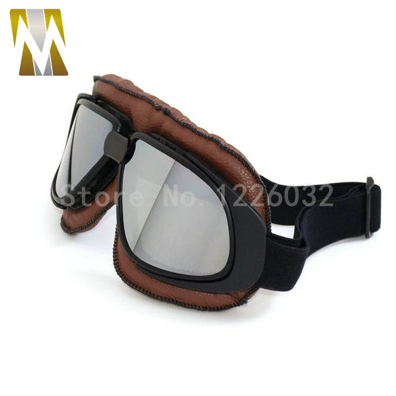 Винтажные очки в оправе с открытым лицом шлем Ретро мотоциклетный полушлем