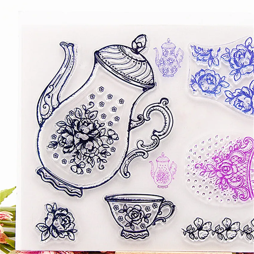 14*18 см зеркальные прозрачные штампы в виде птичьей клетки/Силиконовые пломбы