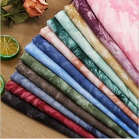 free shipping top selling hemp cotton tie dyed fabric for home decoration bag pillow case shirt dress written diy material