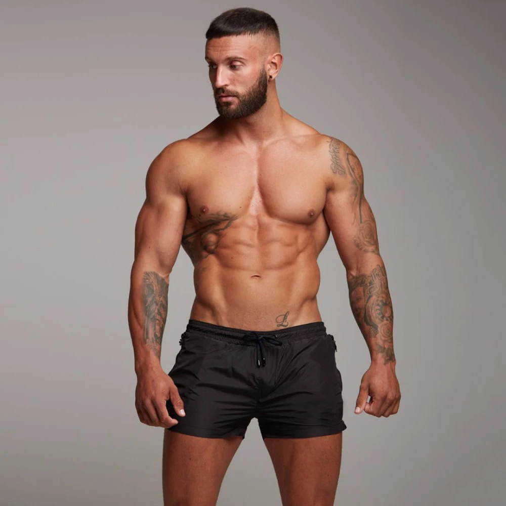 Summer Swimming Shorts Men Swimwear Men Fitness Swimsuit Quick Dry Mens Surf Boxer men's beach shorts Swim Trunks homme hot