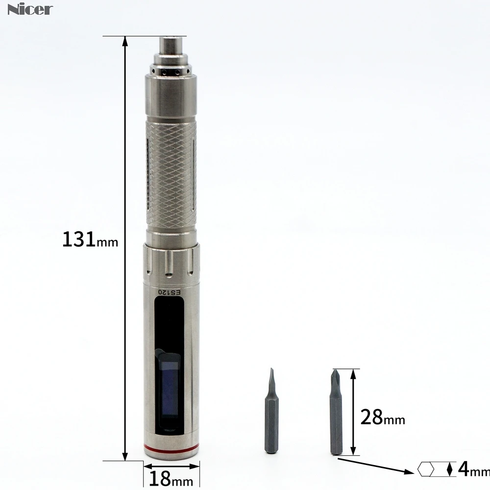 

ES120 Plus Mini Precision Cordless Electric Screwdriver Smart Motion Control Power Screwdriver 16pcs 4mm Hex Bits Set
