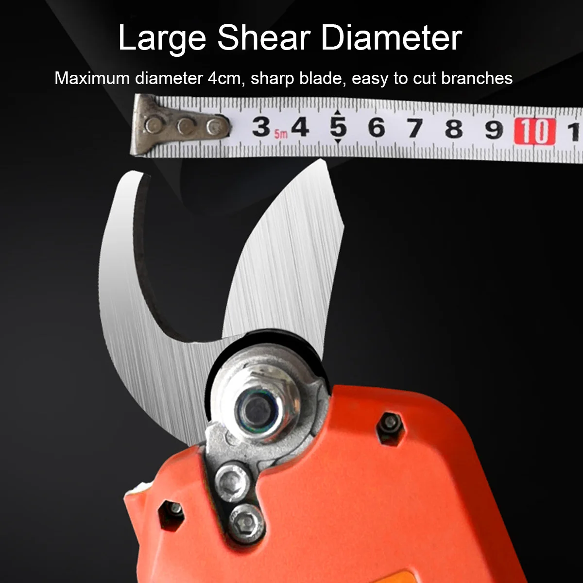 

21V 40mm Pruners Garden Cutting Tools Electric Pruning Shears Cordless Secateur Rechargeable Pruning Scissors With 1/ 2 Battery