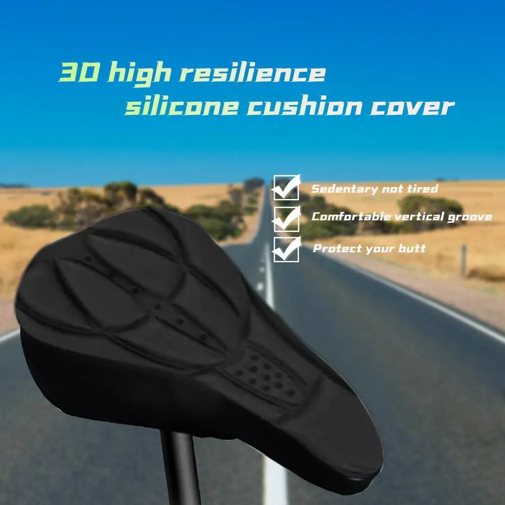 

Bicycle Saddle 3D Soft Bike Seat Cover Comfortable Foam Seat Cushion Cycling Saddle For Bicycle Bike Accessories