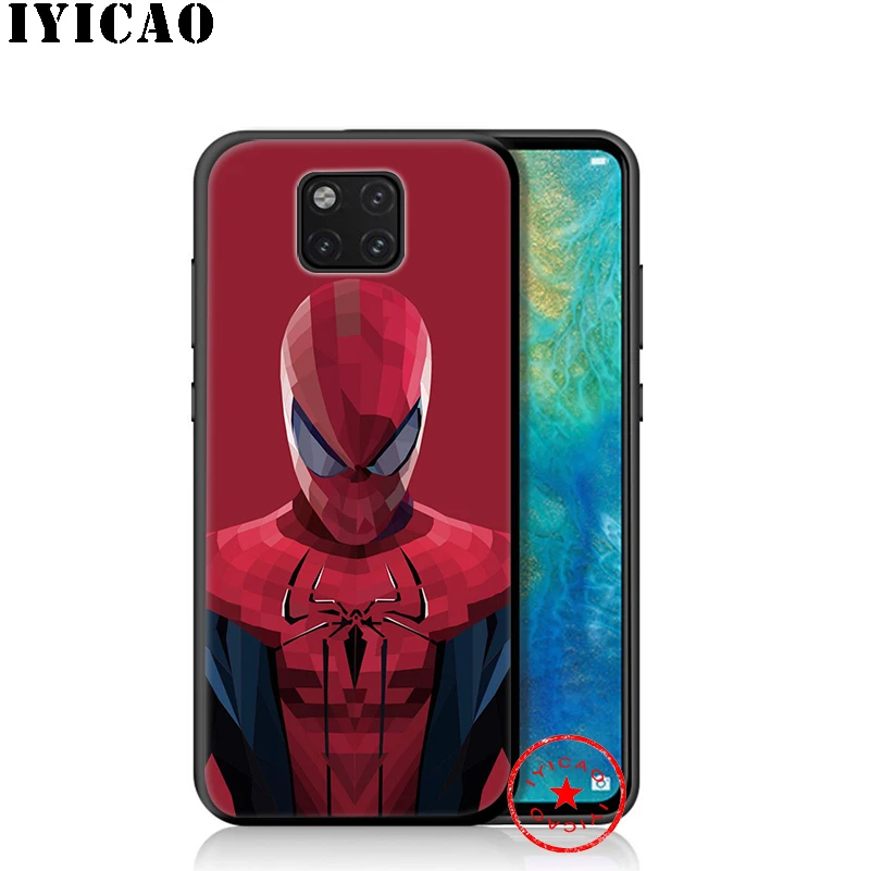 IYICAO Spide Man Marvel Soft Case for Huawei P30 P20 P10 P9 P8 P Smart Z Plus 2019 Lite Pro 2018 2017 2016 TPU |