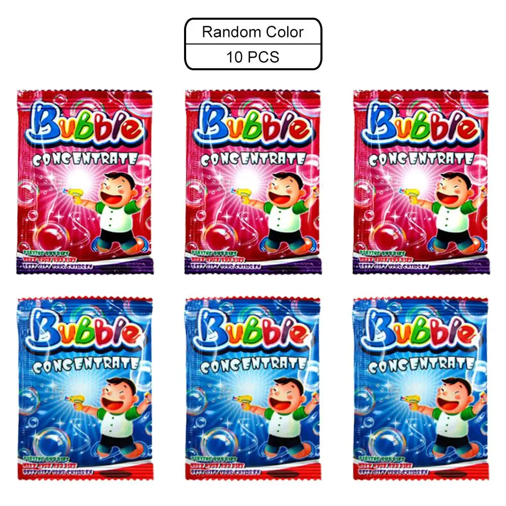 

10pack 10ML Bubble Concentrate Non-toxic Bubble Concentrated Liquid Funny Soap Water Indoor Outdoor Beach Toy Random Style