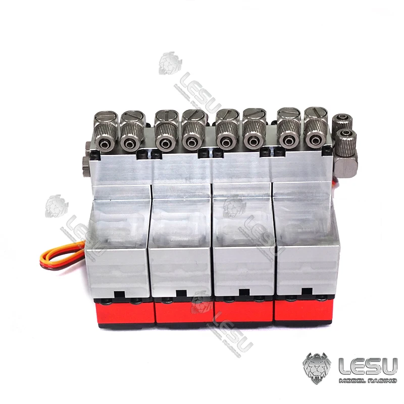Kaufen 4CH Umkehr Hydraulische Ventil W/ 9KG Servo Für 1/14 RC LESU Radlader Bagger Dumper Lkw TH16737-SMT3