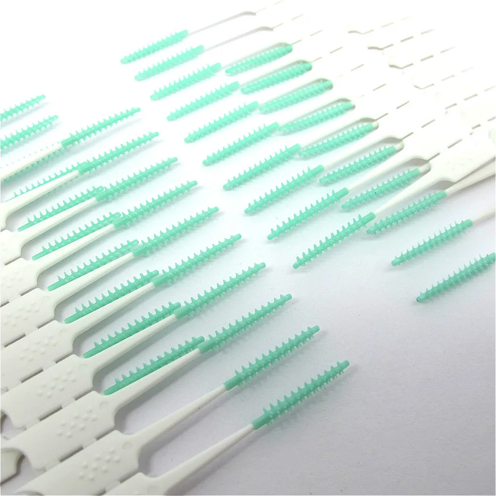 

20Pcs/Box Wisdom Floss Head Soft Silicone Interdental Brush Dental Care Tooth Picks Brush Oral Hygiene Care