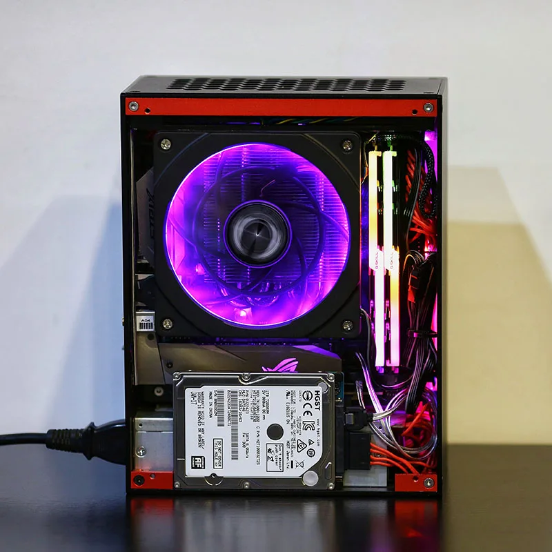 Лучший чехол для HTPC компьютера Mini ITX алюминиевый игровой охлаждающий шкаф ПК мини