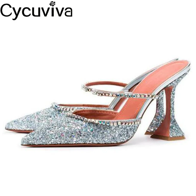 Босоножки гладиаторы женские со стразами вечерние туфли без застежки