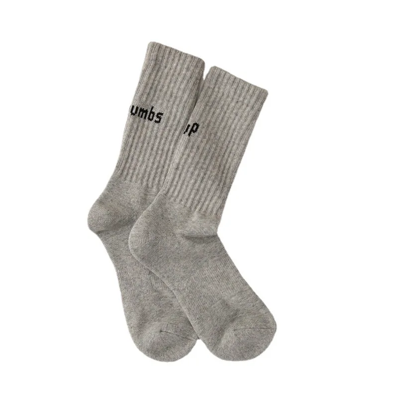8Pieces=4Pairs/Lot Quality Mens Socks Combed Cotton Cozy Breathable Absorb Autumn Winter Socks Fashion Letter Sports Socks Male