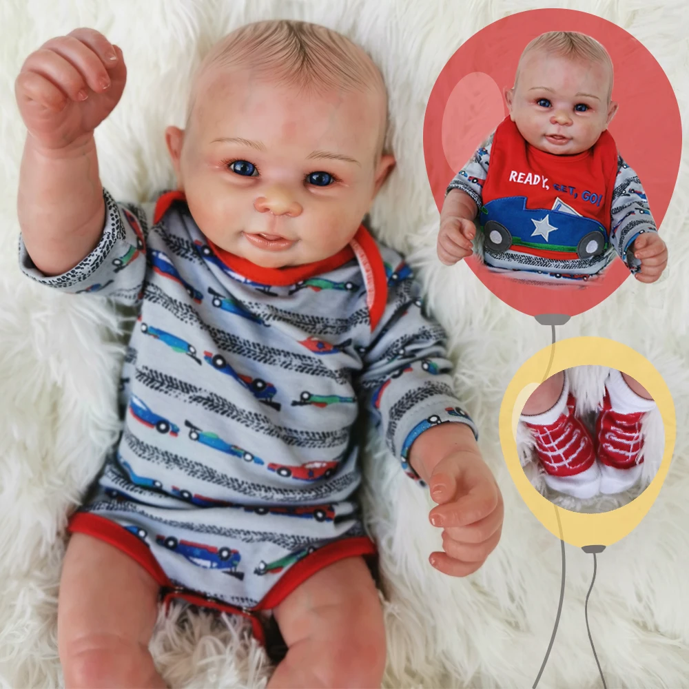 Reborn Baby Dolls Реалистичная богатая живопись 20 дюймов куклы живые Новорожденные