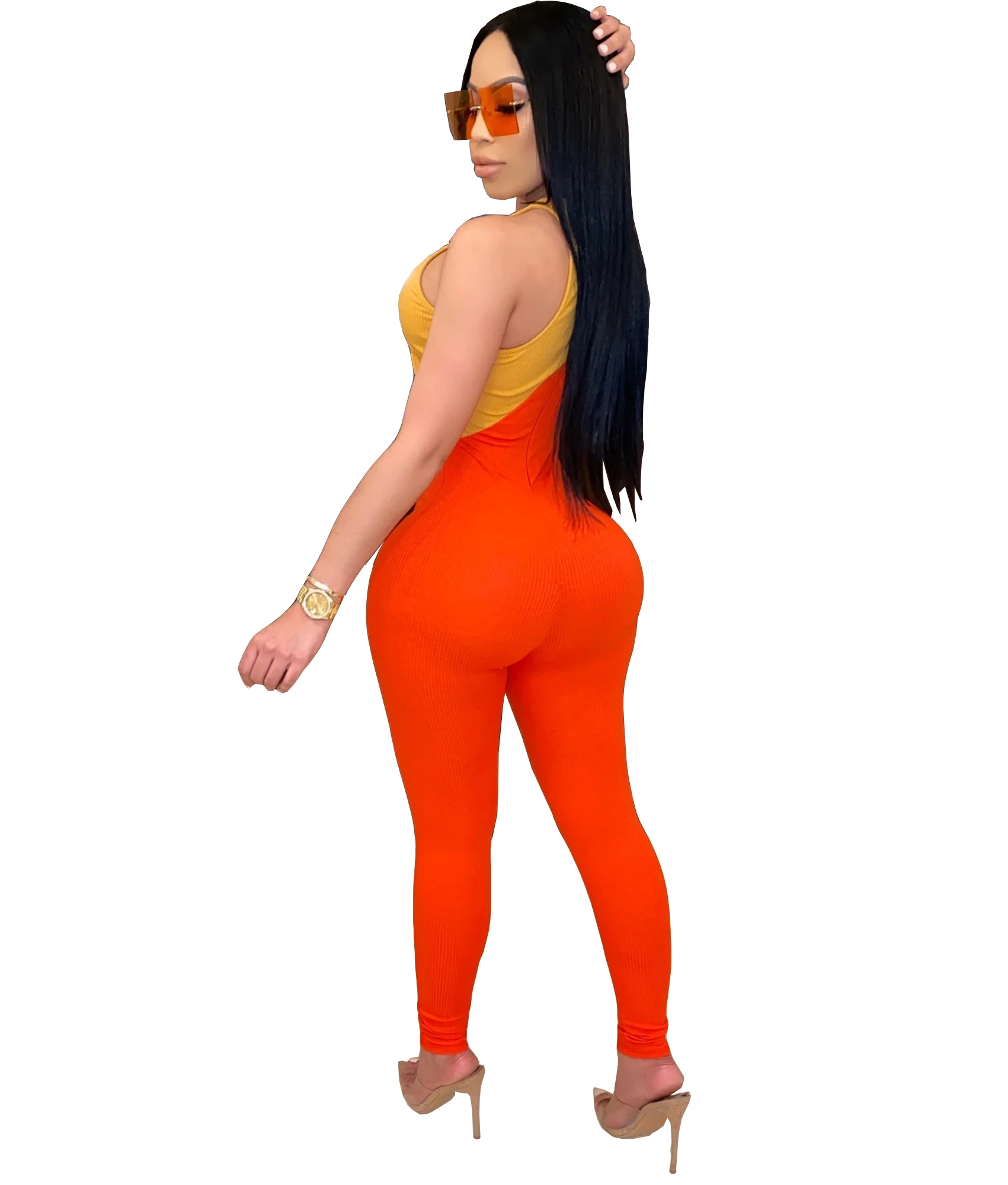 2020 Summer Women Jumpsuits Bust Hole Zipper O-Neck Street Rompers Sexy Night Club Party Bandage Elegant One Piece Outfits GL131 |