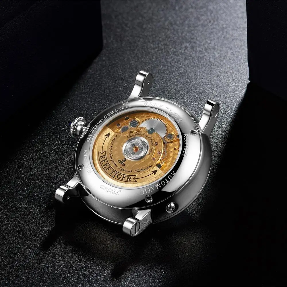 Мужские наручные часы мужские автоматические Риф Тигр деловые