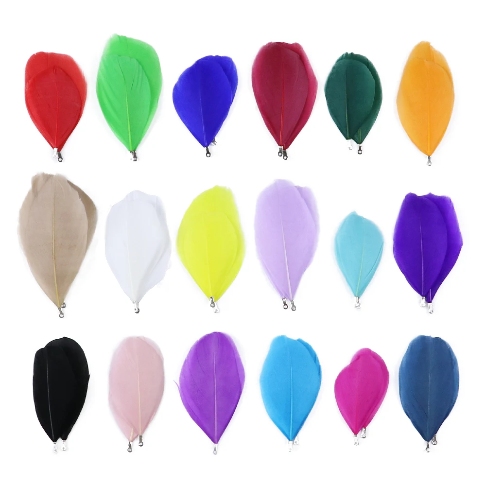 

Natural Goose Feathers Crafts 5-7 CM Decoration for Wedding Party Dress Clothing Sewing Handmade Plumes Accessory 50 Pcs/Pack