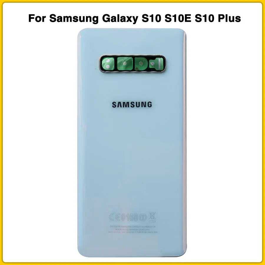 Чехол для задней панели S10 для samsung Galaxy S10 S10E S10 Plus G973 G973F G975 G975F задняя крышка для батареи задняя крышка+ объектив