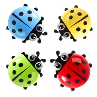 cute ladybug insect toothbrush holder wall suction bathroom sets cup tooth brush container cartoon toiletries toothpaste holder