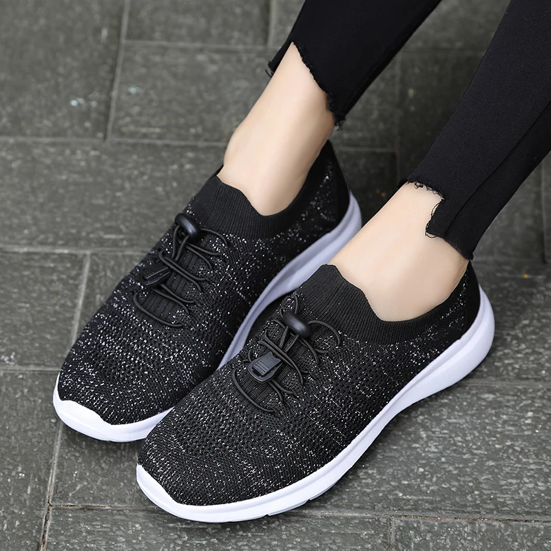 

Women Casual Shoes, Fashion 2021 Flats Lace Up Thick Bottom Slip on Breathable Summer Outdoor Classic, Ladies Walking Footwear