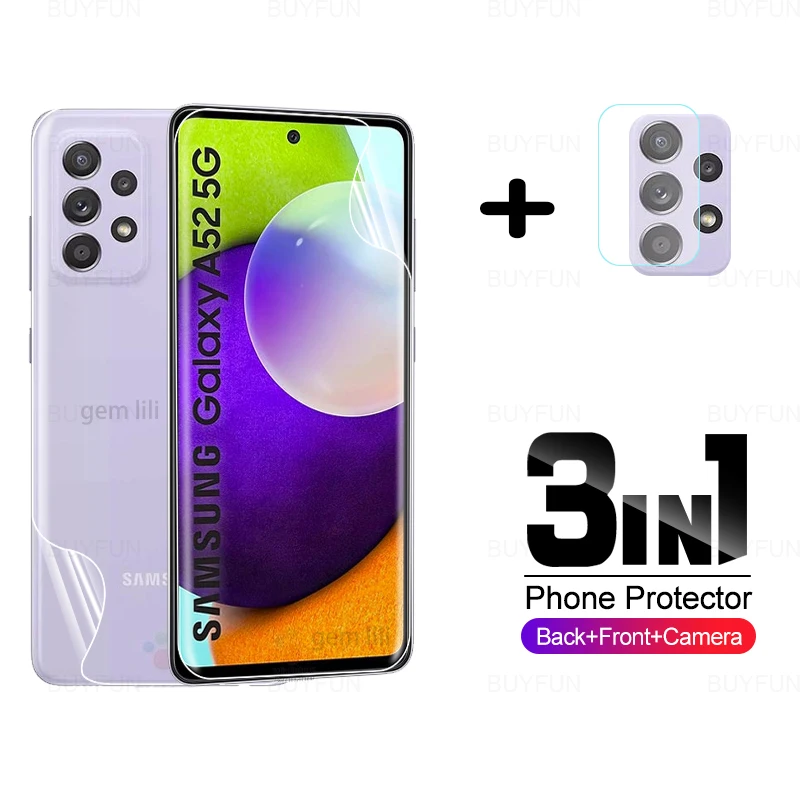 

Гидрогелевая пленка 3 в 1 для Samsung Galaxy A52, 5G, a52, 5G a, 52