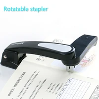 360 rotatable heavy duty stapler use 246 staples effortless long stapler school paper staplers office bookbinding supplies
