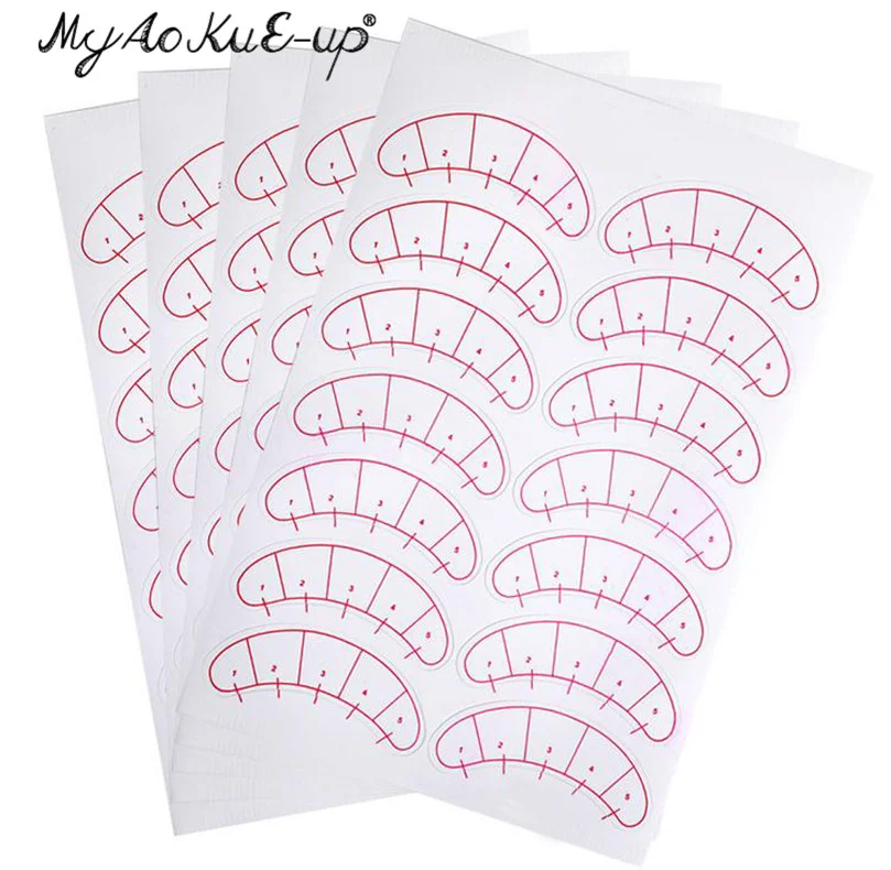 Graduated eye pad 70 пар наклеек на глаза для наращивания ресниц, накладки на глаза, бумажные накладки на глаза, накладки на ресницы, инструменты для макияжа - Цвет: Graduated eye pad