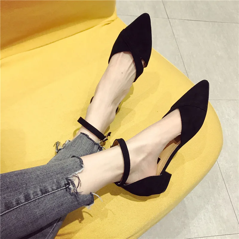 Размера плюс OL Офисные женские туфли из искусственной замши выше колена Женская