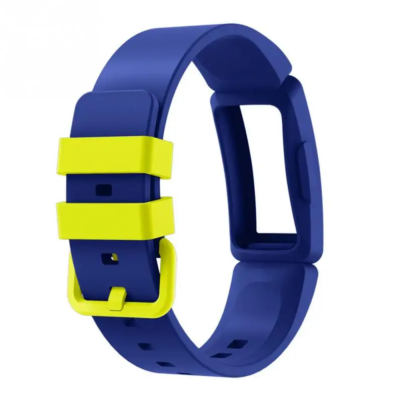 Blue Замена износостойкий ремешок силиконовый мягкий для FitBit Inspire Ace 2 - Цвет: Blue