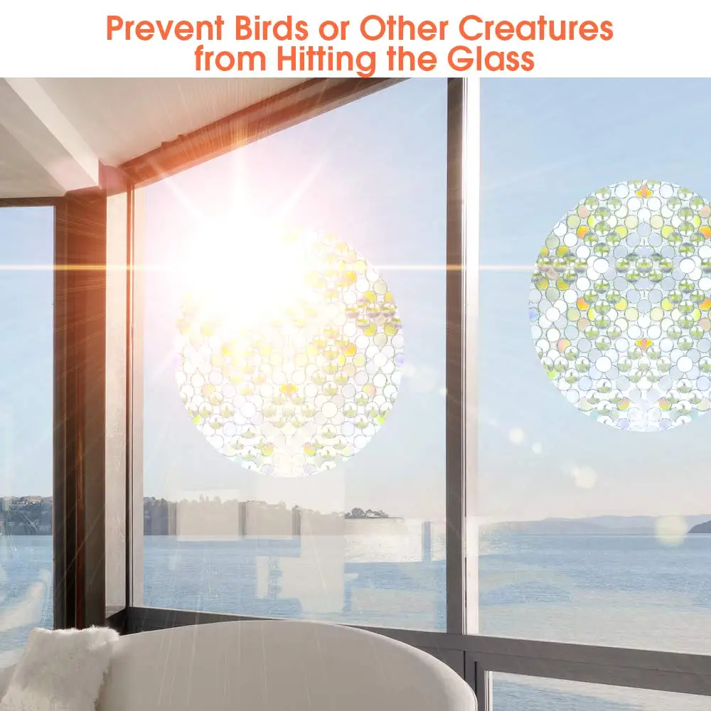 3D воздушно-пузырьковая оконная пленка Конфиденциальная декоративная травленная