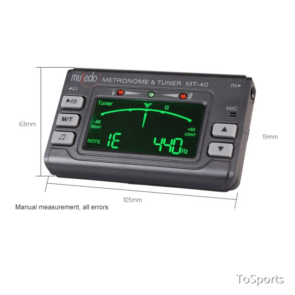 

Гитарный тюнер Aroma MT-40/40 Вт, метронома со встроенным микрофоном и звукоснимателем для гитары, хроматическое укулеле для басов, скрипки