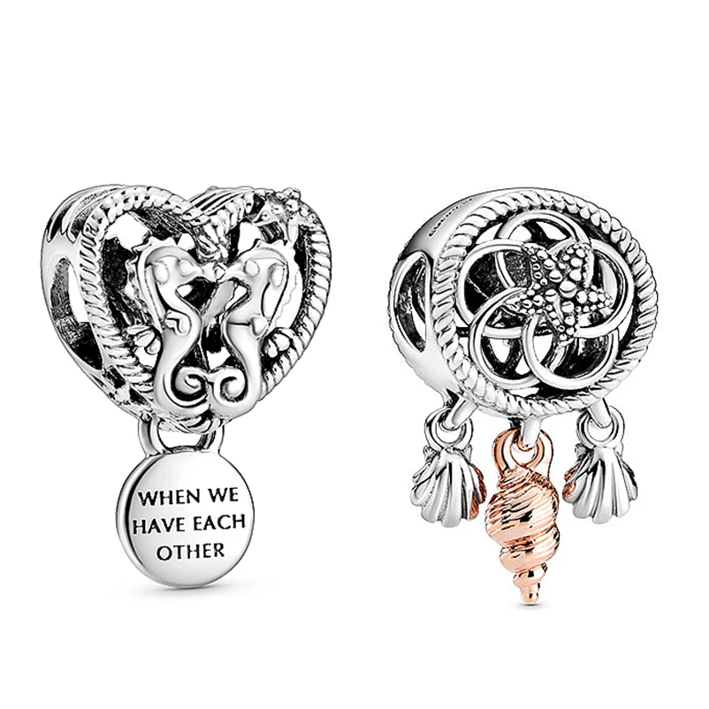 

Baofu Новинка 925 Стерлинговое Серебро Zhuhai лошадь Морская звезда ракушка Любовь Круглый кулон подходит для оригинального браслета ювелирные и...