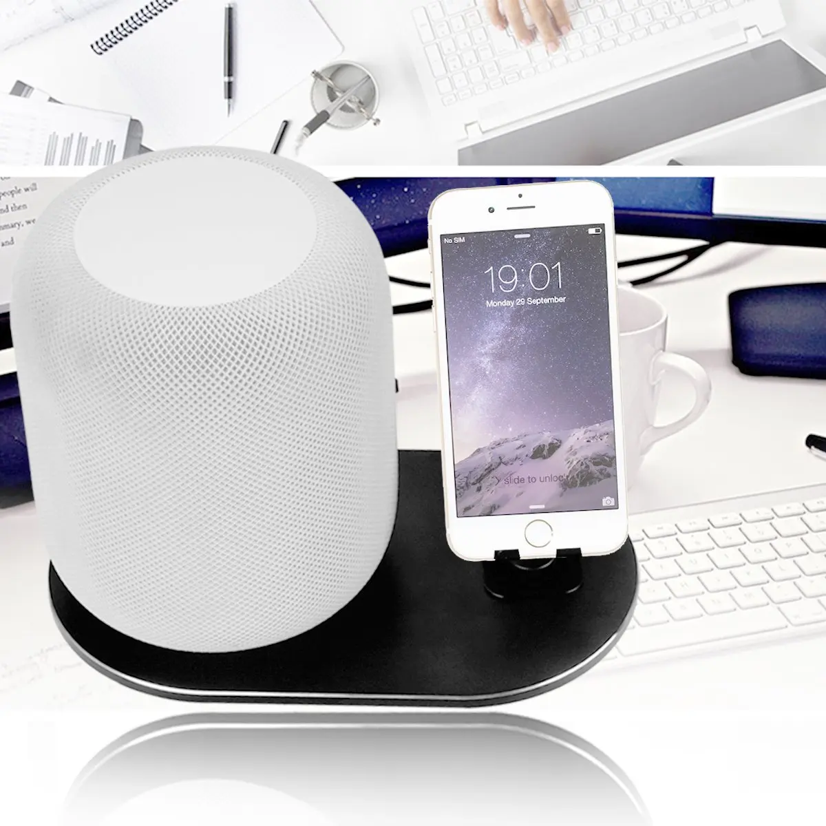 Совместимая док станция Apple HomePod и Cellphones нескользящий настенный кронштейн с