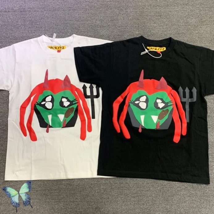 Футболка CPFM.XYZ с 3D принтом из пенопласта футболка клоуна для общественных занятий