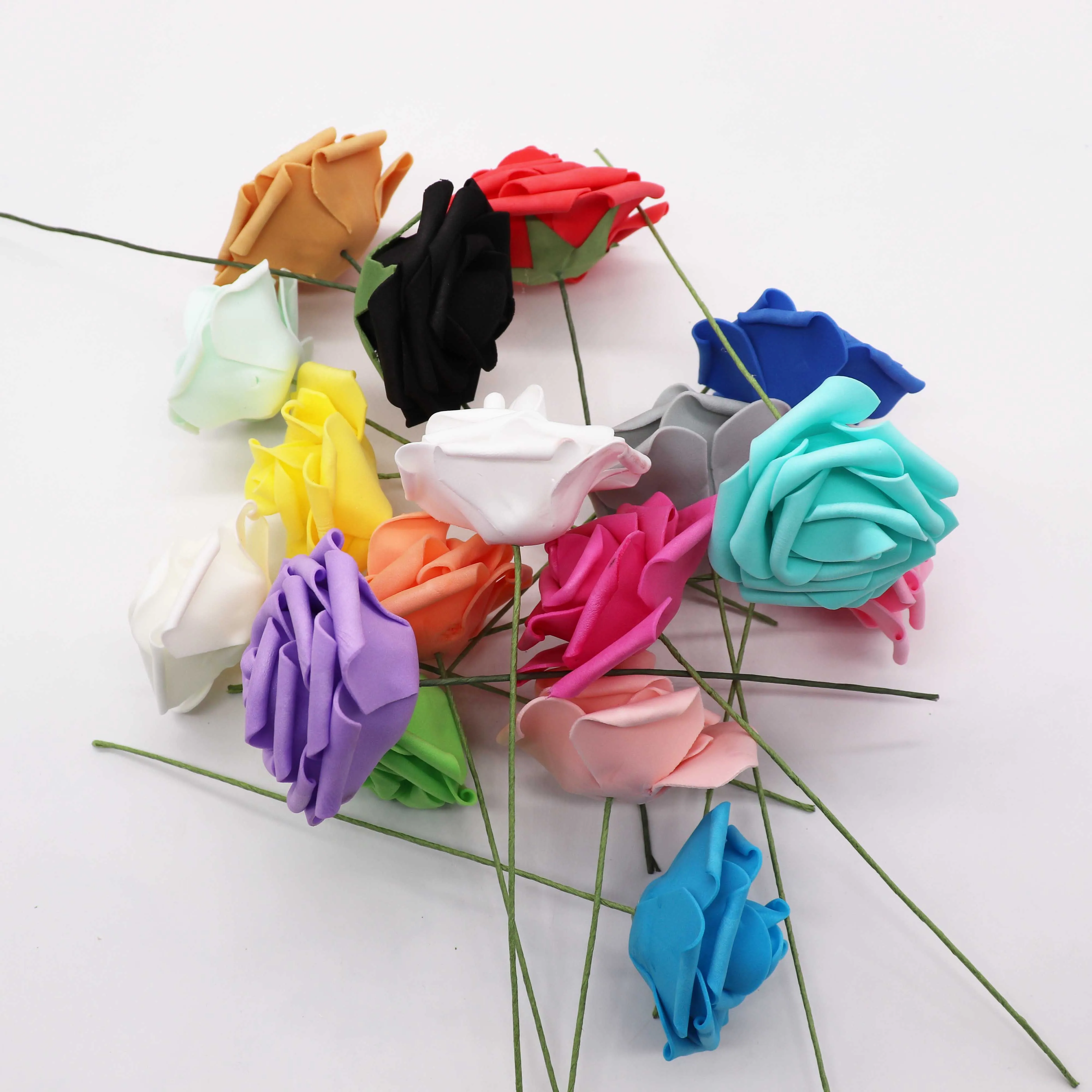 10 головок 8 см Красивые очаровательные Искусственные цветы розы из