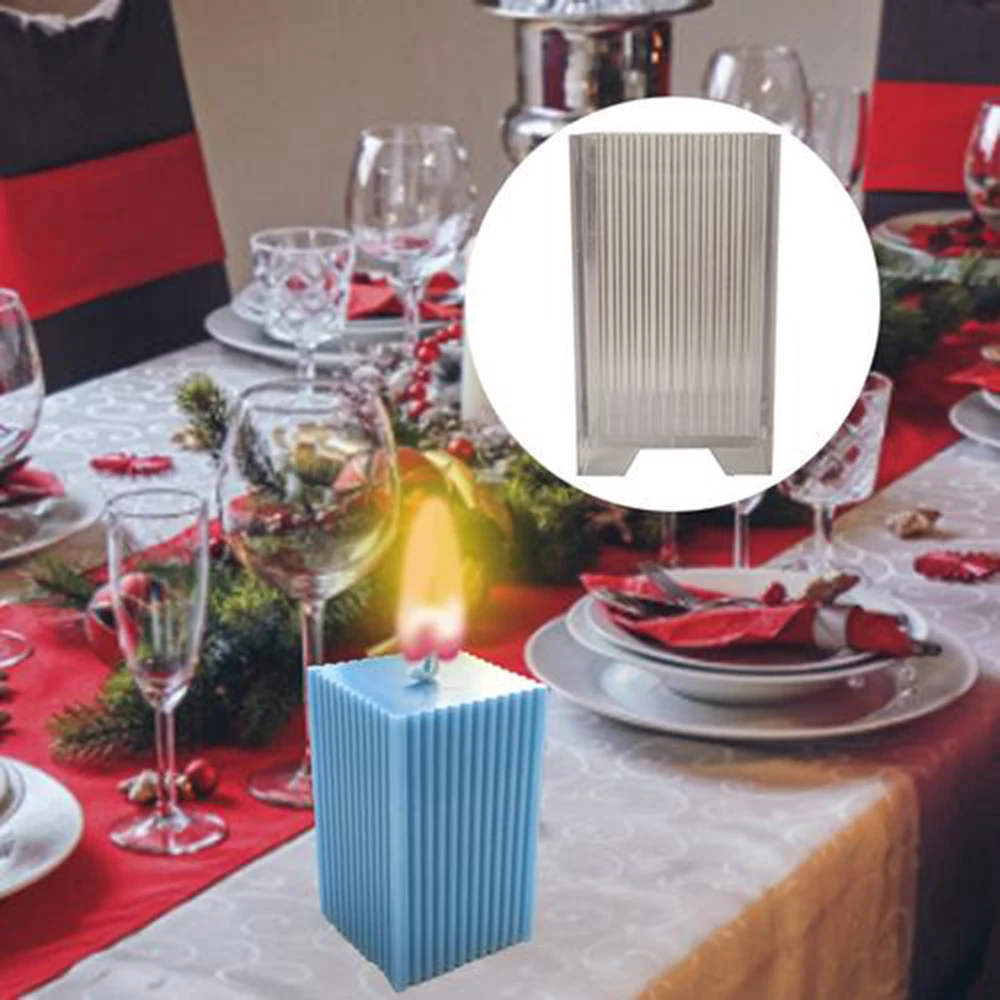 3D самодельная форма для свечей ручное изготовление квадратная с мелкими зубьями