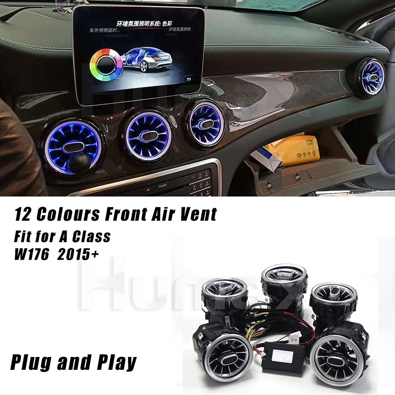 Для класс W176 A200 A300 светодиодный Двери Панель естественного освещения атмосферу