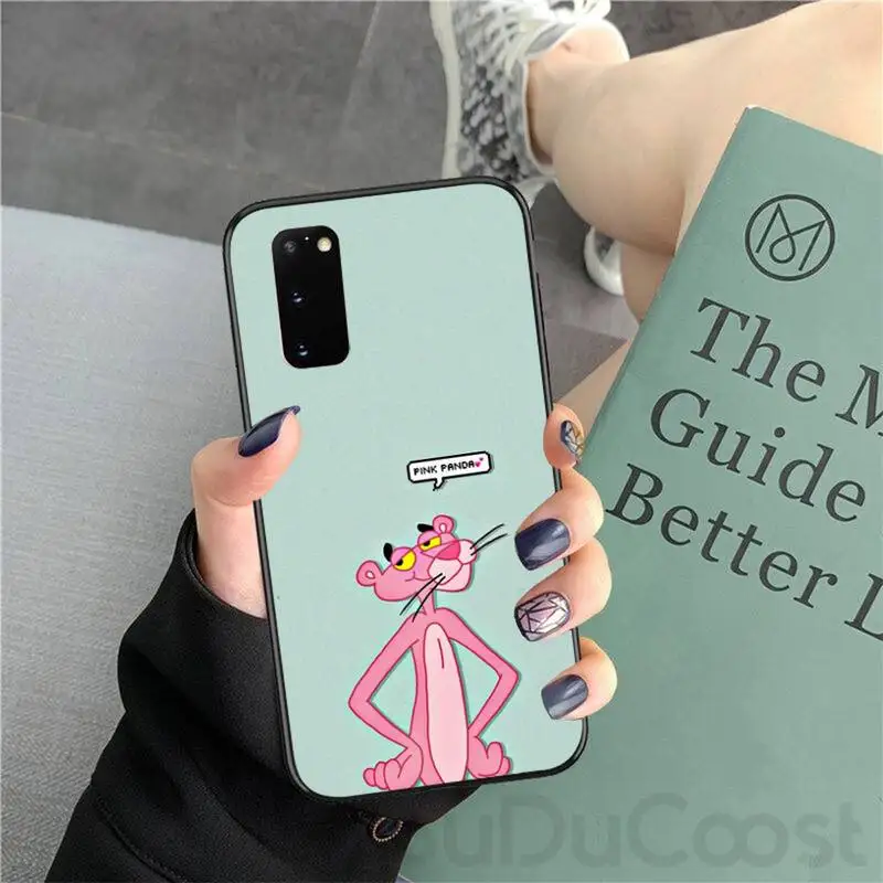 

Slok Pink Panther Luxury Unique Design Phone Cover For Samsung Galaxy S9 S10 S10E S6 S7 S8 S9 S9Plus S5 S20