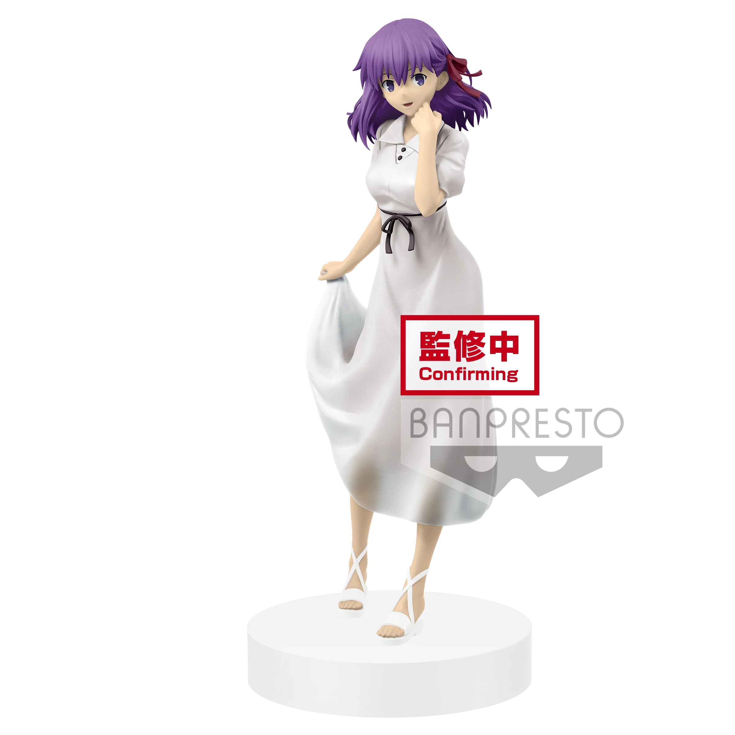 

Оригинальная фигурка Tronzo Banpresto EXQ из фильма Fate Stay Night Heaven's Feel HF Matou Sakura, белая одежда, экшн-фигурка из ПВХ, игрушки