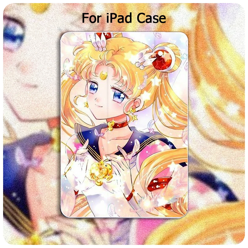 Чехол для iPad 9 7 Air 2 1 Pro 10 5 кожаный чехол Sailor Moon 3 mini 4 11|Чехлы планшетов и электронных