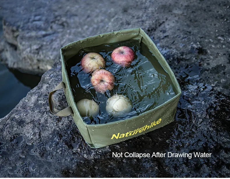 Naturehike 13L Складная квадратная емкость для воды большая емкость портативное ведро для хранения для дома и путешествий Многофункциональный резервуар для воды