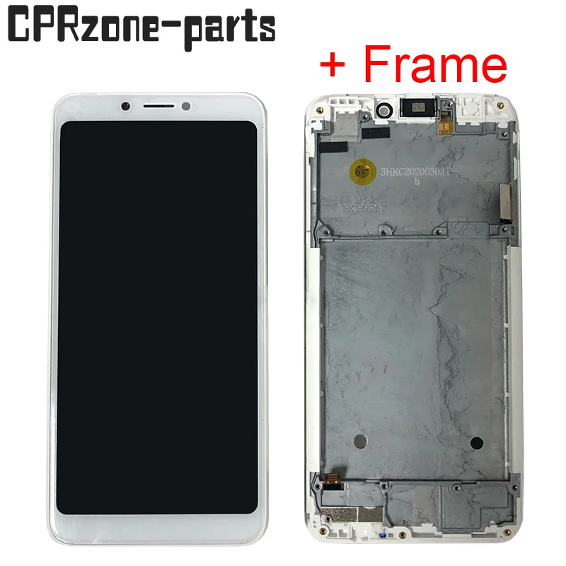 

5.45" Black / White + Frame For TP-Link Neffos C7s TP7051A TP7051C LCD Display With Touch Screen Digitizer Sensor Panel Assembly
